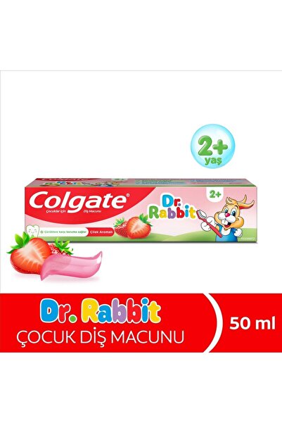 Colgate Dr. Rabbit Çilek Aromalı 2+ Yaş Diş Macunu 50 ml
