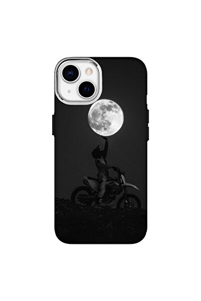 Turkuaz iPhone 13 Compatible Crossçu Design Luxury Silicone Case