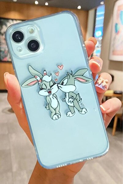 3GEN CASE İphone 15 Plus-İphone 14 Plus Uyumlu Desenli Şeffaf Silikon Kılıf
