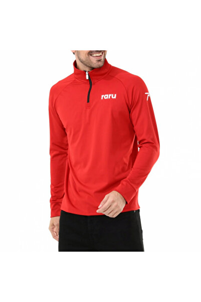 raru Yarım Fermuarlı Sweatshirt VITA KIRMIZI