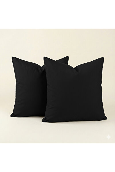 Sabia غطاء وسادة مربع 70×70 سم مصنوع من القطن 100٪، طقم من قطعتين، 62 خيط (15...