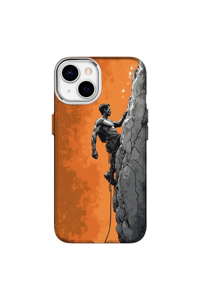 Turkuaz iPhone 13 Compatible Mountaineer Design Luxury Silicone Case