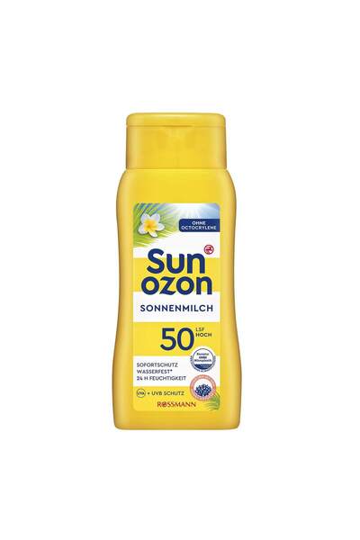 SunOzon Güneş Sütü Spf 50 Hassas Ciltler Için, 200 ml