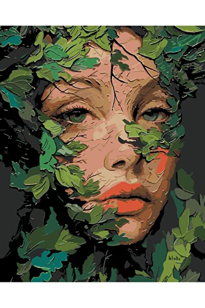 wombhobby Ormanda Saklı Sayılarla Boyama Seti 40x50 Çerçeveli (Kasnağa ) Gerili