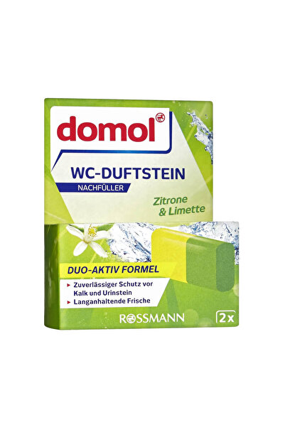 DOMOL Wc Kokusu Klozet Blok Yedek Limon 2x40 g 80 g