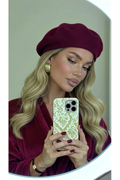 Goldmine Francúzsky maliar Austrálska vlnená plsť Baret Claret Red