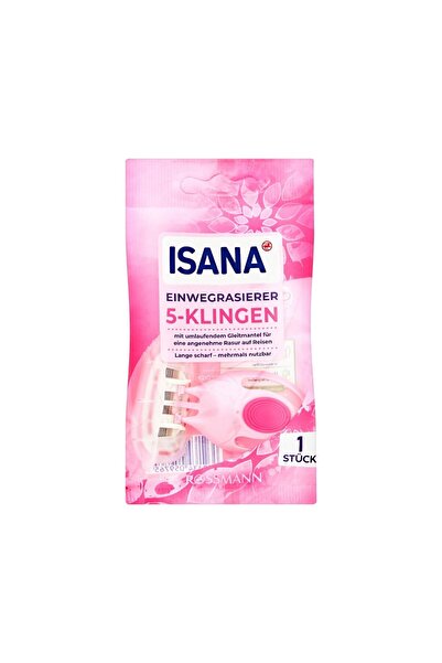 ISANA Disposable Razor with 5 Blades 1 Piece