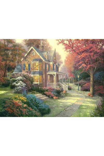 wombhobby Büyülü Şato Sayılarla Boyama Seti 40x 50 Cm (TUVALE GERİLİ)