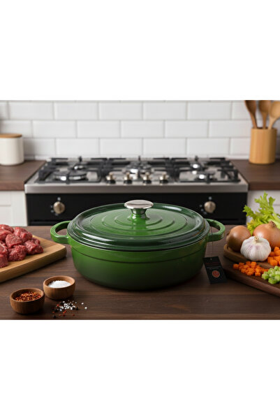 EVREN MUTFAK EVREN DEMİR DÖKÜM BASIK TENCERE ÇAP(ø) 28 CM/4,2L.