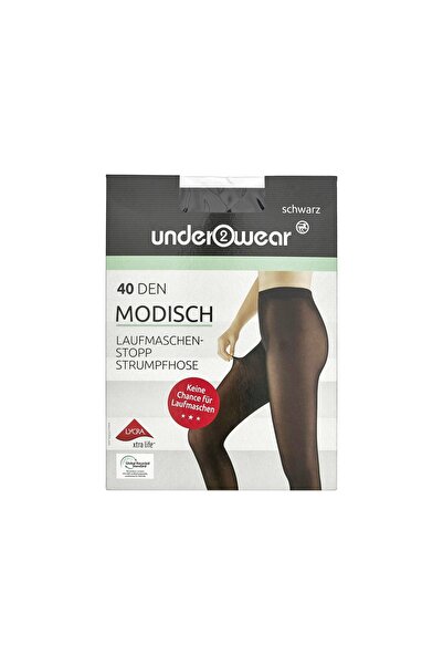 Underwear Külotlu Çorap Siyah Kaçmayan Stop 40 Den S Beden