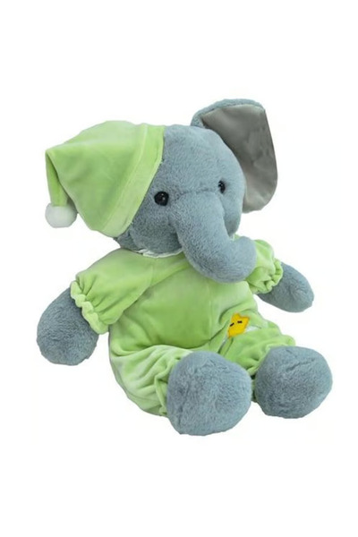 Flower Toys Uykucu Uyku Arkadaşı Peluş Pijamalı Fil Kız Erkek Çocuk Oyun Uyku...