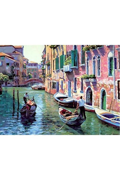 wombhobby Büyük Kanal Sayılarla Boyama Seti 40x50 Çerçeveli (Kasnağa ) Gerili