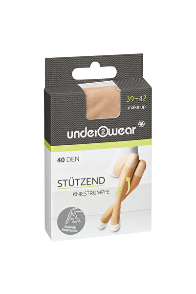 Genel Markalar Diz Altı Çorap 40 Den, Ten Rengi 39/42 Numara Üstün Alman Kali...