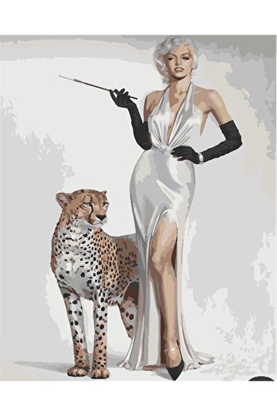 wombhobby Marilyn Monroe Asaleti Sayılarla Boyama Seti 40x50 Çerçeveli (Kasna...