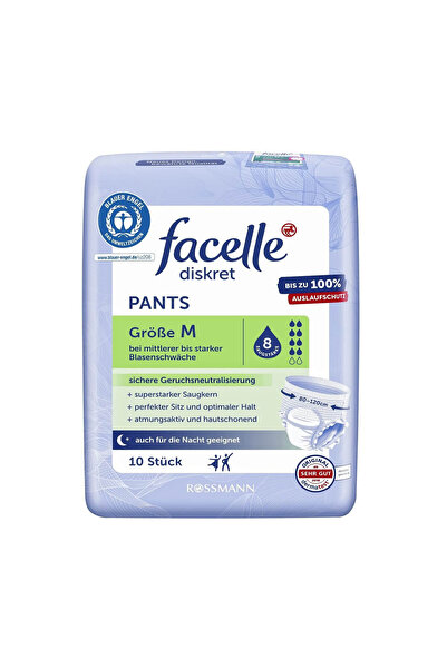 Facelle Medium Size Discret Bladder Panties 10 Pieces