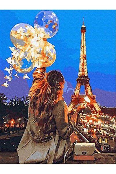 wombhobby Emily In Paris Sayılarla Boyama Seti 40x 50 Cm( Tuval Şasesine Gerili)