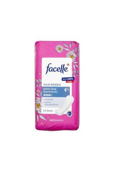 Facelle Maxi Ped Kanatli Ekstra Uzun Gece 14'lü