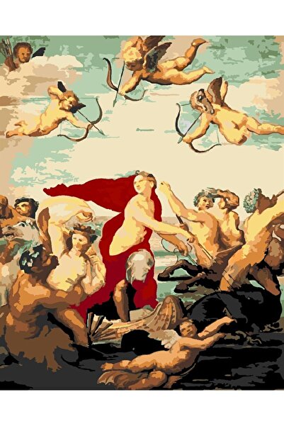 wombhobby Rafael Galatae Zaferi Sayılarla Boyama Seti 40x50 Cm Çerçeveli (Kas...