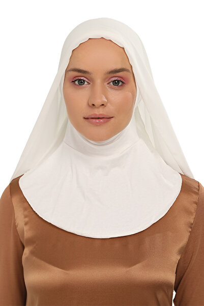 Altobeh طوق رقبة فاخر عملي جاهز مع شال شيفون بونيه إكرو