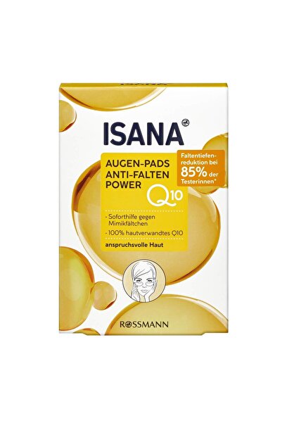 ISANA Q10 Göz Altı Pedleri Kırışıklık Önleyici & Canlandırıcı 6x2 Ped 4305615...