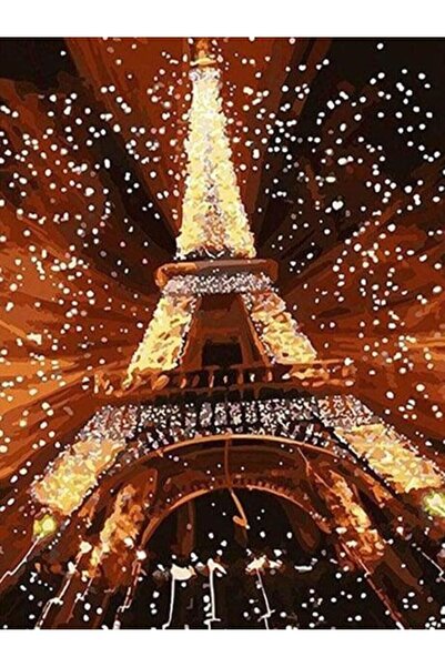 wombhobby Işıklar Şehri Sayılarla Boyama Seti 40x 50 Cm ( Tuval Şasesine Gerili)