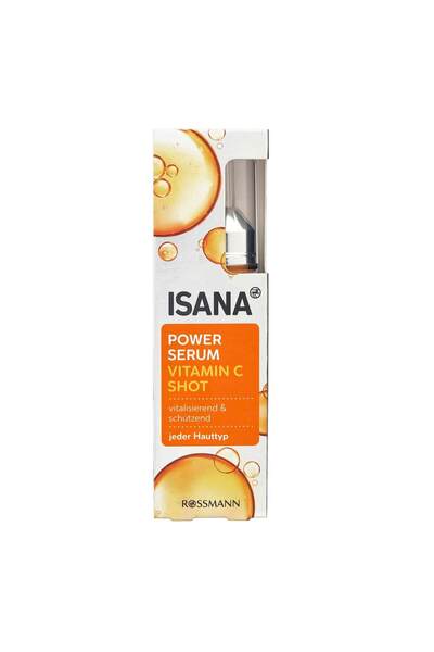 ISANA Power Vegan Serum Vitamin C Shot 10ml Vitamin C Shot Cilt Bakım Serumu