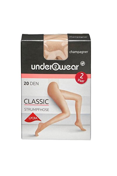Underwear Likralı Külotlu Ince Çorap 20 Den, Ten Rengi 36/38 Beden