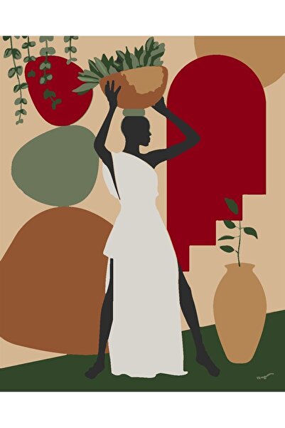 wombhobby Mozambik Sayılarla Boyama Seti 30x40cm (tuvale Gerili)