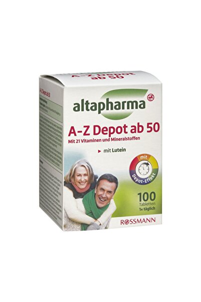 Altapharma Multivitamin Tablet Mineral A-Z 50 Yaş 100'lü