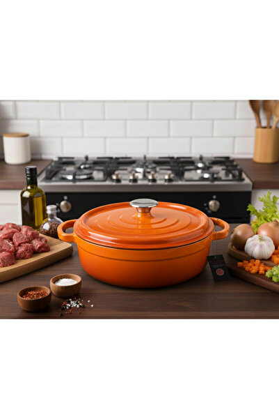 EVREN MUTFAK Universe, Cast Iron Basik Pot Diameter 28 Cm/4.2L.