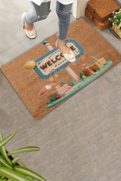 Valerine Life Χαλάκι μπροστινής πόρτας με θέμα το πικνίκ 45x70cm