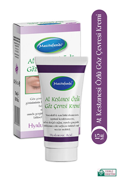 Mecitefendi At Kestanesi Özlü Göz Çevresi Kremi Hyaluronik Asitli (15 ML.)