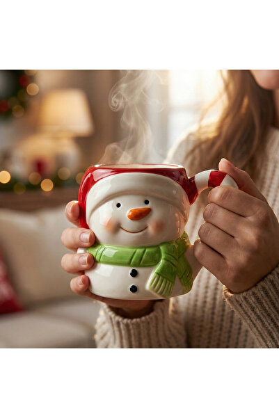 Tohana Kardan Adam Porselen Kupa - Renkli - 400 ml