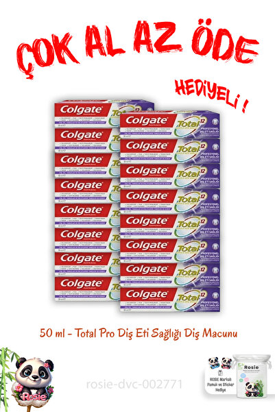 Colgate 16 Al 14 Öde Total Pro Diş Eti Sağlığı Diş Macunu 50 ml