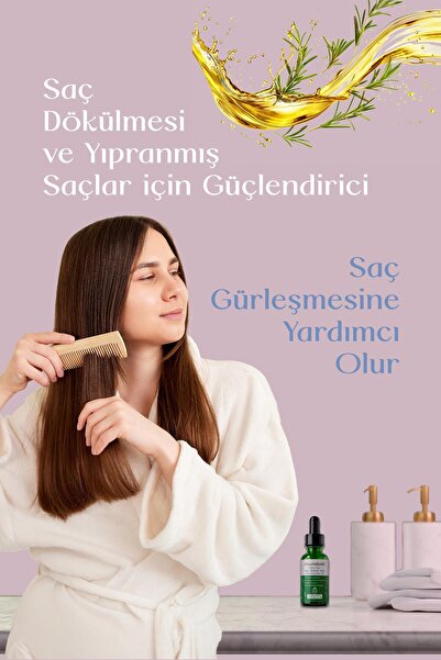 Mecitefendi Saç Dökülmesi ve Yıpranmış Saçlar için Güçlendirici Biberiye Saç Bakım Serumu ( E-Vitaminli) 50 ml
