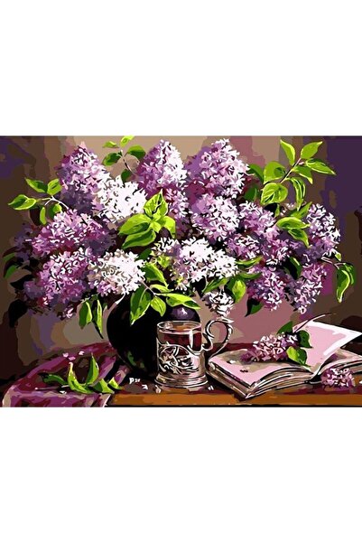 wombhobby Sümbül Kokusu Sayılarla Boyama Seti 40x50 Cm Çerçevesiz RULO ( Kasn...