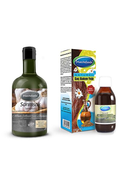 Mecidefendi Mecitefendi Sarımsak Şampuan 400 ml (1 Adet) + Saç Bakım Yağı (1 ...