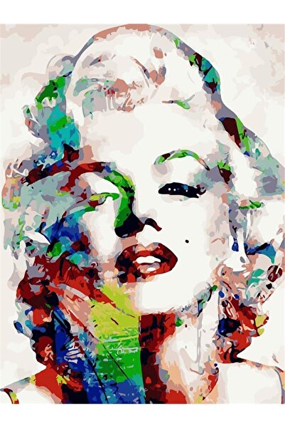 wombhobby Marılyn Monroe Portre Sayılarla Boyama Seti 40x50 Cm Çerçevesiz RUL...