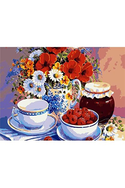 wombhobby Atıştırmalık Sayılarla Boyama Seti 40x50 Cm Çerçevesiz RULO ( Kasna...