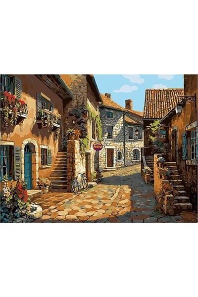 wombhobby Arnavut Kaldırımlar Sayılarla Boyama Seti 40x50 Cm Çerçevesiz RULO ...