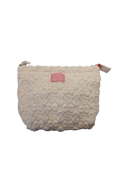 Ecrou Ecru Color Square Makeup Bag