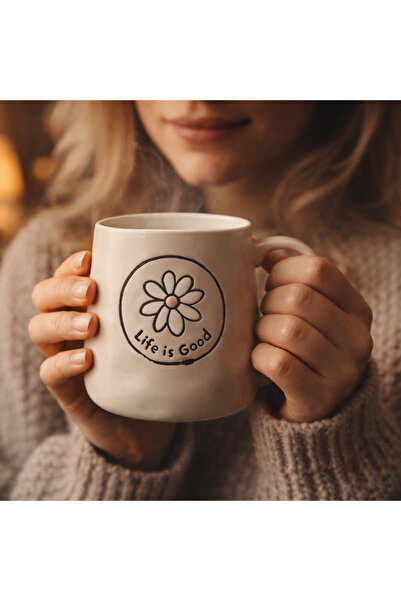 Kitchen Life is Good Mug - Cream - 450 ml