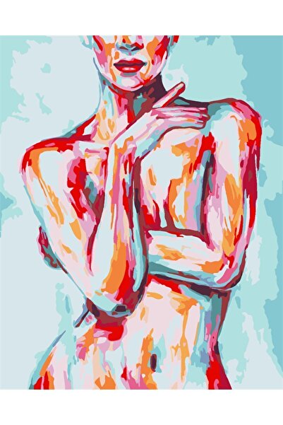 wombhobby Nü Zerafet Sayılarla Boyama Seti 60x75 cm  Çerçevesiz Rulo