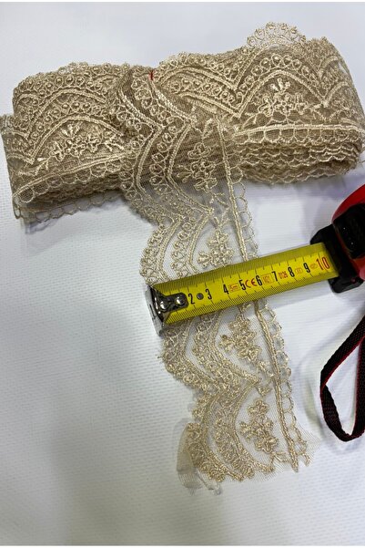 Muensu قماش كابتشينو بنمط ثلاثي الخطوط، دانتيل، فيستو، تول جوبير، جوبير للموسم الجديد، بطول يتراوح بين 9 و10 أمتار