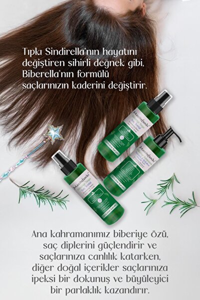 Mecitefendi Biberiye Saç Bakım Seti Biberella - Biberiye Suyu Saç Toniği (2 ADET) Biberiye Şampuan 150 ml