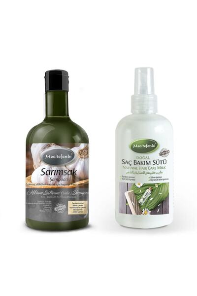 Mecitefendi Sarımsak Şampuanı + Saç Sütü Set