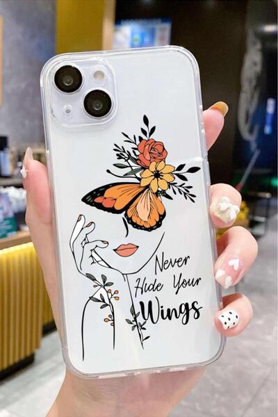 3GEN CASE İphone 15 Plus-İphone 14 Plus Uyumlu Desenli Şeffaf Silikon Kılıf