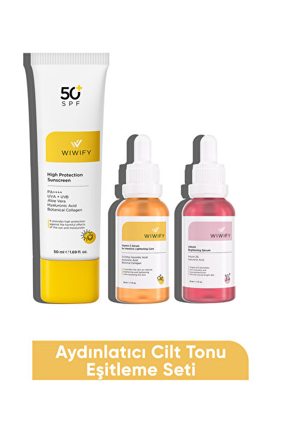 WIWIFY Aydınlatıcı Cilt Tonu Eşitleme Seti