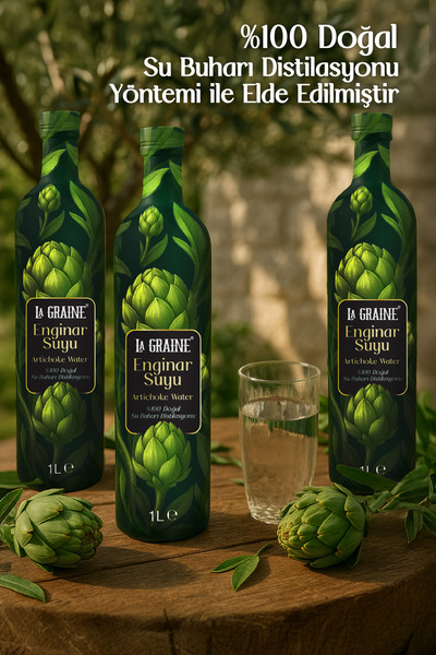 LA GRAINE Enginar Suyu 1 Lt (3 Adet)
