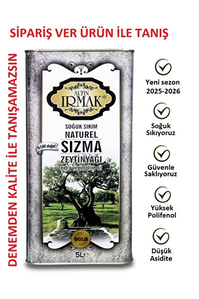 altın ırmak Gold Premium Gurme Filitresiz Soğuk Sıkım Natürel Sızma Zeytinyağ...